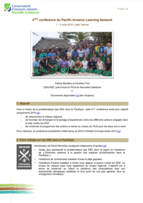 4ème Conférence du PILN (Pacific Invasive Learning Network), Samoa, 1-5 août 2016