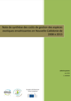 Coûts de gestion des EEE en Nouvelle-Calédonie de 2008 à 2013