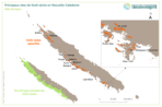 Principaux sites de forêts sèches en Nouvelle-Calédonie